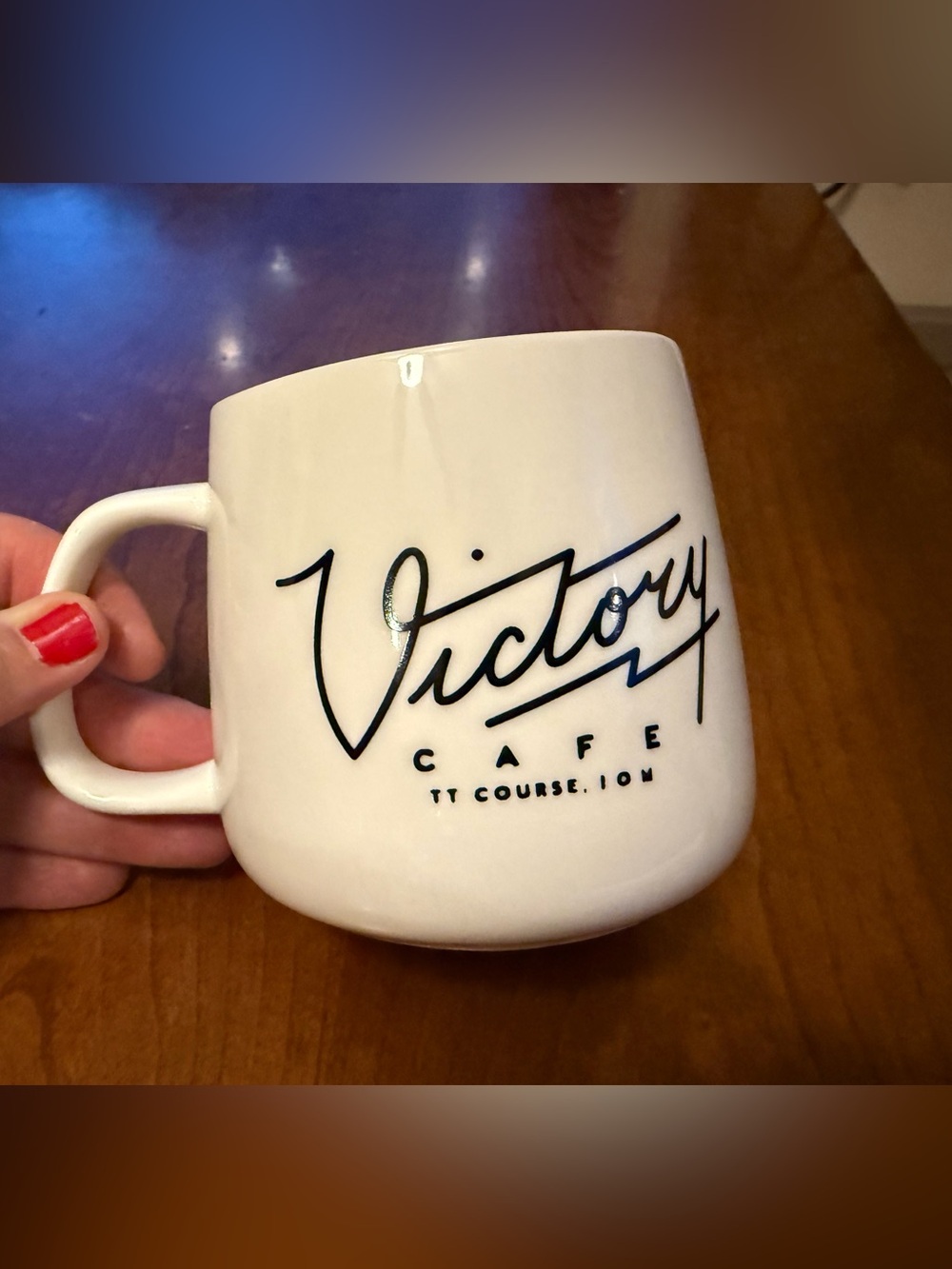 NEW! Isle of Man TT Victory Cafe coffee mug